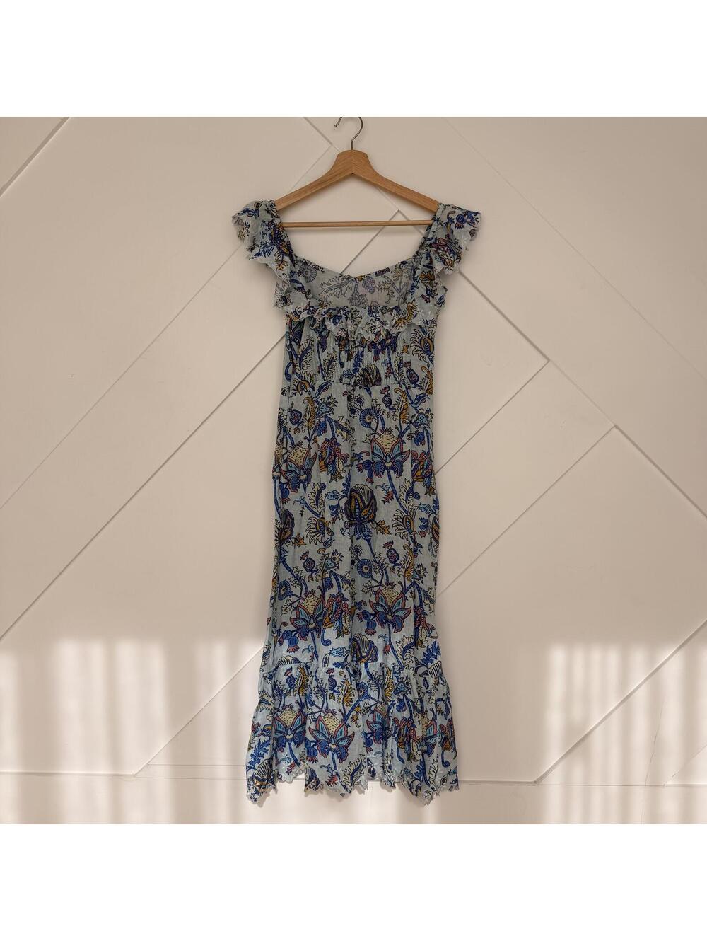 Roller Rabbit Blue Floral Ruffle Dress - Picture 4 of 5